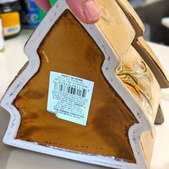 "HOPE" Decorative Ceramic Holiday Box with Lid - Picture 6 of 7